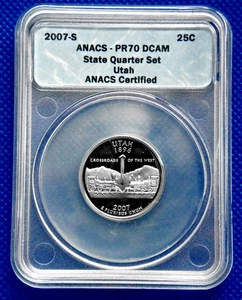 2007-S - Utah State Quarter - ANACS-PR70 DCAM  N1469 - Picture 1 of 3