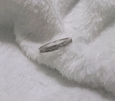 Half Eternity Band 925 Cz Size 8 - Image 1 of 4