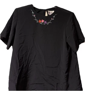 Maggie Sweet ~ Mujer ~ Top ~ XL ~ Blusa ~ Vintage ~ Negro - Imagen 1 de 24