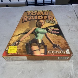 Tomb Raider Gold CD-ROM 1998 Vintage MS-DOS PC CAJA GRANDE Juego Caja Trapezoidal - Imagen 1 de 10