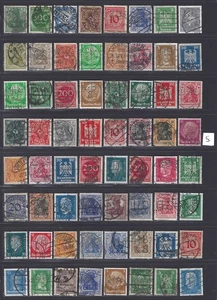 GERMANY/German/Deutschland  🇩🇪 PERFIN ACCUMULATION 64 Stamps fine used. - Picture 1 of 2
