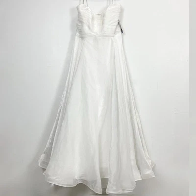 La Femme Gown Dress Womens Size 20 White Strapless NWT - Image 1 of 4