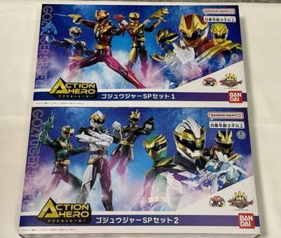 Gozyuger Action Hero SP set 01 & 02 Costco Limited Metallic Version Bandai - Image 1 of 4