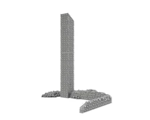 Stalingrad Ruine 3 Eastern Front - WWIIRu 3D PRINTED Wargame Terrain Bolt Action - Foto 1 di 5