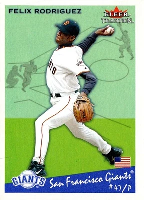 2002 Fleer Tradition Felix Rodriguez #144 San Francisco Giants Baseball Card - Image 1 of 2