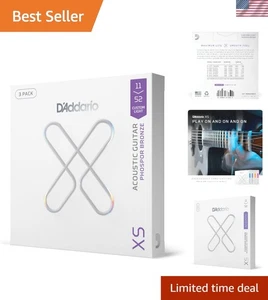 D'Addario XS Phosphor Bronze Strings, 3-Pack - Picture 1 of 9