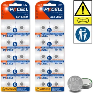 20X AG1 364 LR621 531 SR60 1.5V Button Cell Alkaline Watch Battery Ship From USA - Picture 1 of 5