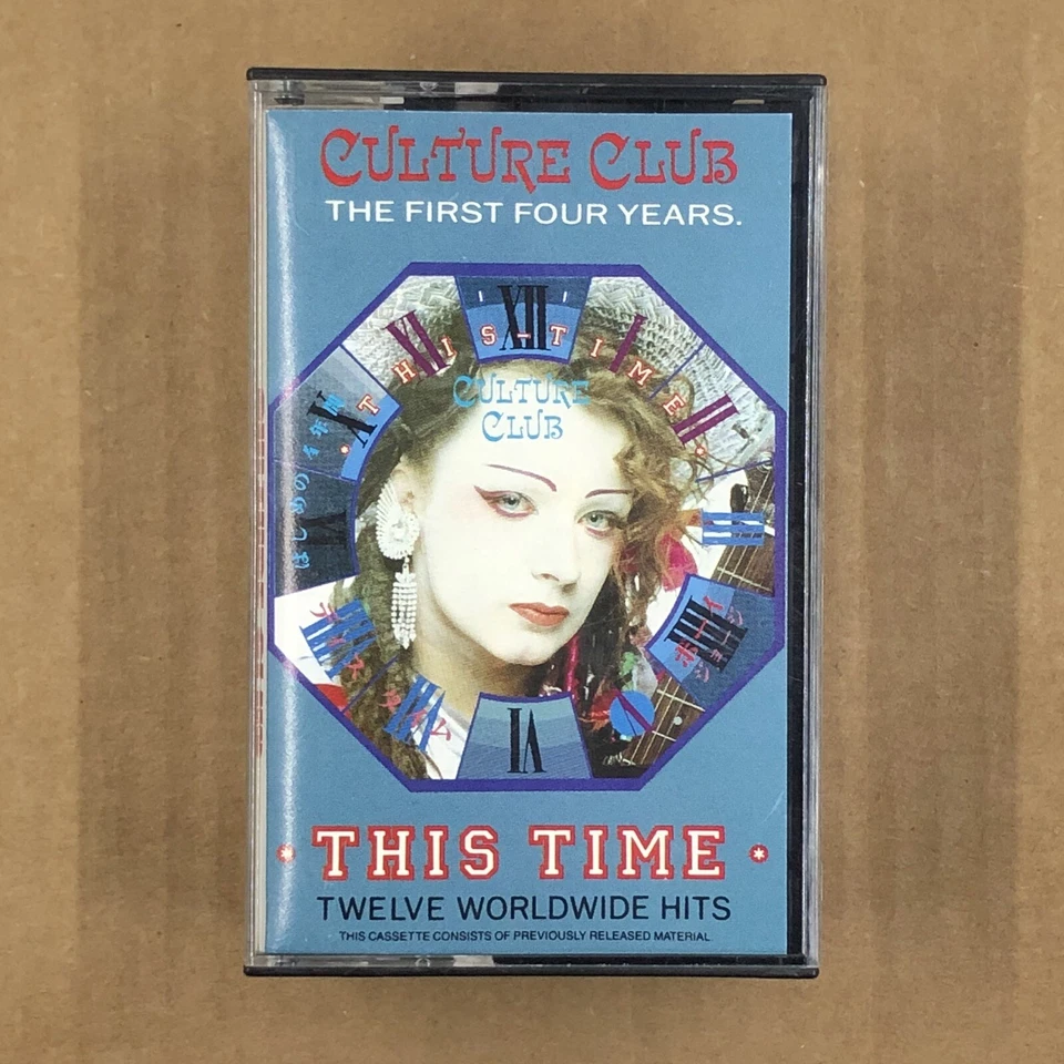 CULTURE CLUB Cassette Tape  80s Synth Pop THIS TIME BEST OF KARMA CHAMELEON - Image 1 of 4