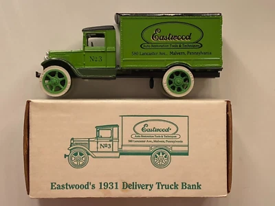 ERTL Diecast 1931 Eastwood's Hawkeye Delivery Truck Bank #2985 NIOB 1/34 Scale - Image 1 of 4
