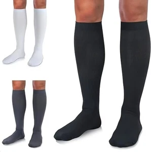 NHS COMPRESSION FLIGHT SOCK TRAVEL ANTI SWELLING FATIGUE SPORT SUPPORT STOCKINGS - Picture 1 of 23