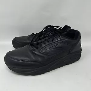 Brooks Addiction Walker Womens Walking Shoes Black Leather Sz 10.5 B - Picture 1 of 13