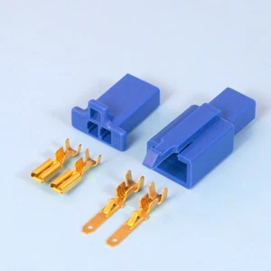 Qualität 2 Wege 2,8 mm Mini Elektro Stecker Kit Blau Motorrad Motorrad Auto - Bild 1 von 7