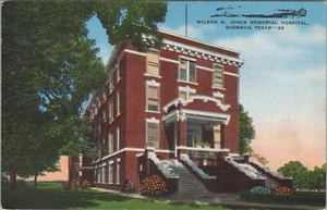 c1940s Wilson N Jones Memorial Hospital Sherman Texas linen postcard D739 - Picture 1 of 2