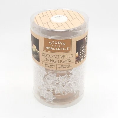 Studio Mercantile Decorative Micro Snowflakes String Led Lights (40 Warm lights) - Image 1 of 4