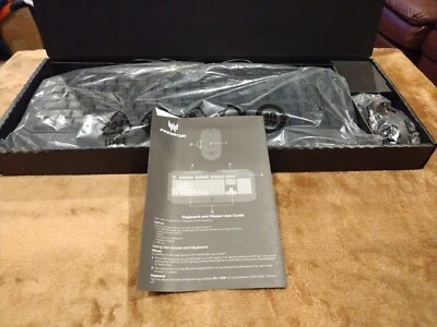 Acer Predator SK-9627 LED  Illuminated USB Wired Gaming Keyboard & MOUSE COMBO  - Image 1 of 4