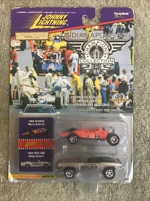 1996 Johnny Lightning 1969 MARIO ANDRETTI Indy & CAMARO Pace Car 1/64 Series 2 - Image 1 of 4