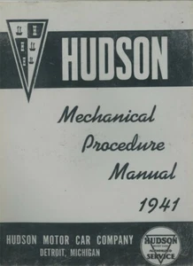 1941 Hudson Shop Service Repair Mechanical Manual - Picture 1 of 1
