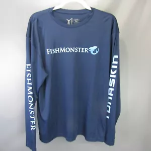 Tunaskin Fish Monster Fishing Shirt Men's Size M Long Sleeve Cooling T-Shirt - Picture 1 of 11