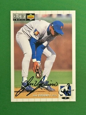 1994 Upper Deck Collector's Choice #532 Jose Vizcaino Silver Signature Parallel - Image 1 of 2