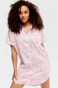 BNWT Peter Alexander Pink Floral/Heart Night Shirt/Nighty XL Ladies - Picture 1 of 6