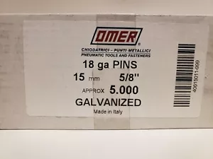 NEW Omer Pneumatic Stapler 18Ga PINS 15mm 5/8" 5000 ct 40615011-999 - Picture 1 of 4