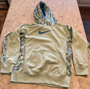 Green Youth Girls Large Nike Therma-Fit Hooded Sweatshirt - Picture 1 of 2