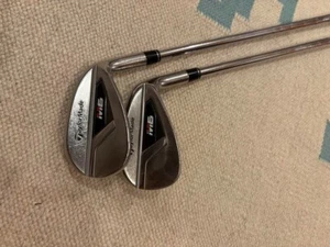 TaylorMade M6 Wedge Set 2 Clubs Aw 49 Sw 54 REAX STEEL Stiff Flex - Picture 1 of 4
