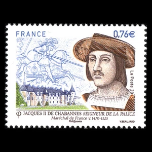 Francia 2015 - Jacques II de Chabannes, 1470-1525 - Sc 4817 montado sin montar o nunca montado - Imagen 1 de 2