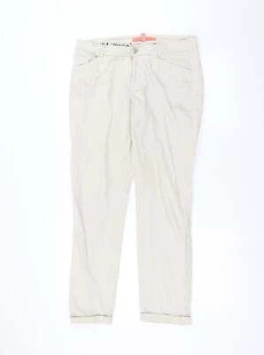 Mango Womens White Cotton Blend Skinny Jeans Size 12 L25 - Image 1 of 4