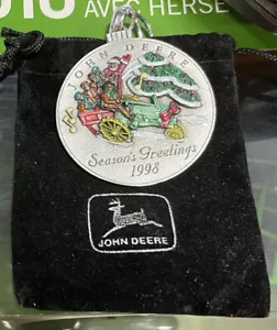 1998 John Deere Pewter Christmas Ornament -- Model G #3 in the series - Picture 1 of 2