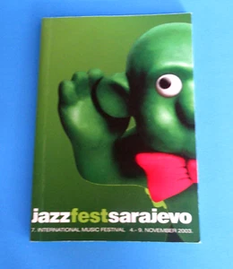 Vtg Jazzfest Sarajevo Booklet Pamphlet Nov 4-9, 2003 4" X 6" International Music - Picture 1 of 11