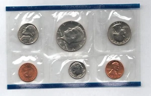 1986 US PHILADELPHIA HALF OF US MINT SET UNCIRCULATED COINS - Bild 1 von 2