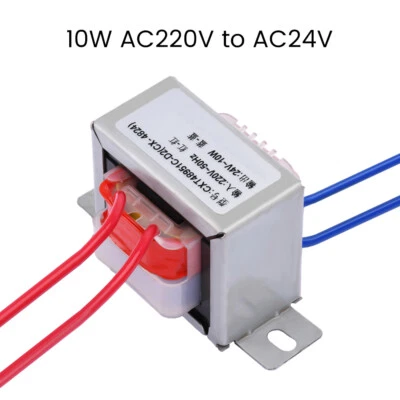 10W AC220V to AC24V Single Voltage 2-wire Output Small AC Power Transformer DIY - Image 1 of 4
