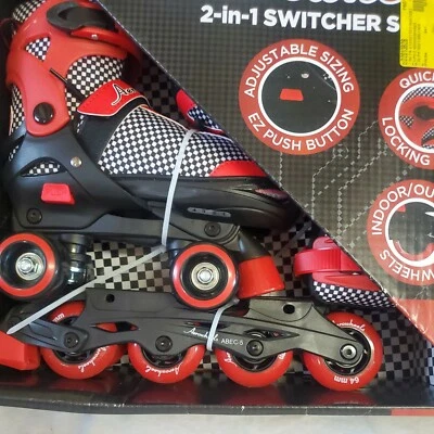 Nuevo AEROWHEELS Patines Ajustables 2 en 1 Patines Juveniles Talla 1 -4 edades 6+ Foto 1 de 4