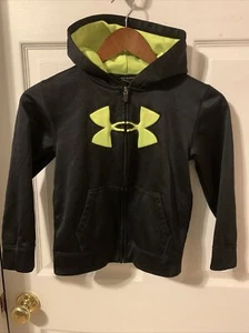 Under Armour Boys SZ 7 Hooded Fleece Lined Full Zip Jacket #2111 - Picture 1 of 9