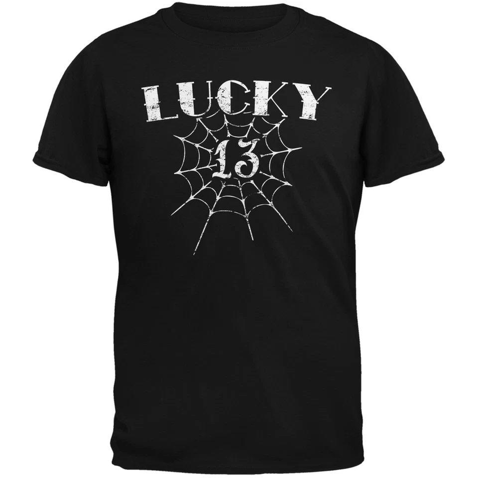 Camiseta negra para adulto Lucky 13 Foto 1 de 1
