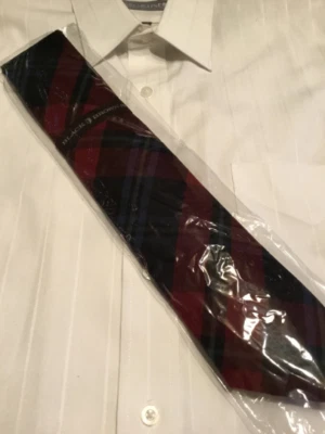 Black Brown 100% Cotton Mens Tie - Image 1 of 4