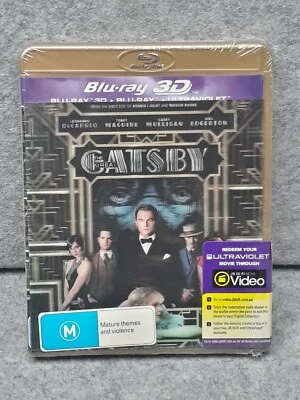 NEW: THE GREAT GATSBY Movie Holographic Cover UV 3D Blu-ray Region B Free Post - Image 1 of 2