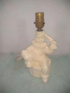 Vintage 1950's Ceramic Clown Lamp - Picture 1 of 12