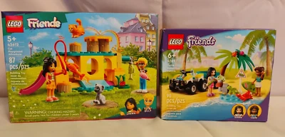NIB LOT Lego Friends Lot 42612 Cay Playground  41697  Turtle Protection Vehicle - Image 1 of 4