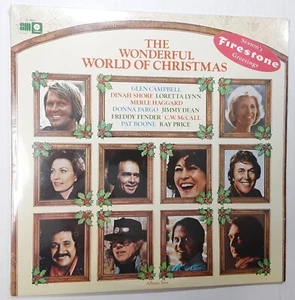 1976 WONDERFUL WORLD of CHRISTMAS Album LP~Still SEALED!~Firestone~MERLE HAGGARD - Picture 1 of 4