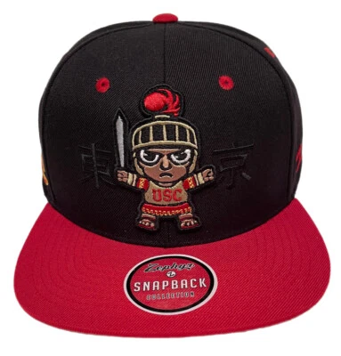 Zephyr NCAA USC Trojans “Harajuku" Tokyodachi Flat Bill SnapBack Hat BRAND NWT - Image 1 of 4