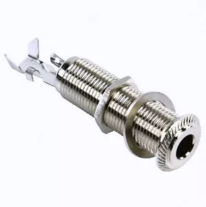 Presa JACK stereo ricambio per chitarra, in metallo a corpo lungo, Rean NYS2203 - Foto 1 di 1
