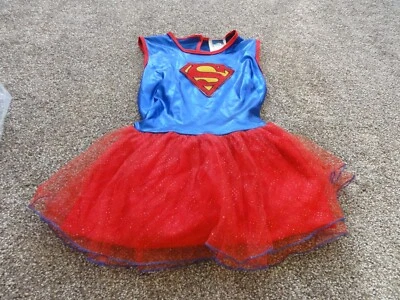 VESTIDO DISFRAZ SUPERHÉROE SUPER NIÑA ROJO Y AZUL NIÑA TALLA PEQUEÑA DE RUBIE’S Foto 1 de 4