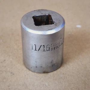 Thorsen USA 11/16" 12 Punkt 3/8" Schraubenschlüssel flache Stecknuss 322 - Bild 1 von 9