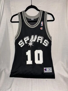 SAN ANTONIO SPURS DENNIS RODMAN VINTAGE 90s CHAMPION NBA BASKETBALL JERSEY LARGE - Picture 1 of 4
