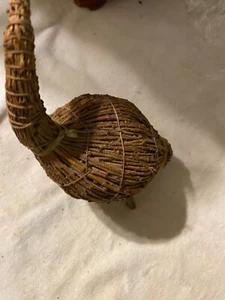 Statuina arte popolare artigianale vintage canadese indiano tamarack ramoscello oca - Foto 1 di 5