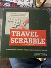 Vintage Travel Scrabble, Spears, Boxed 100 Letter Tiles 4 Wooden Letter Racks