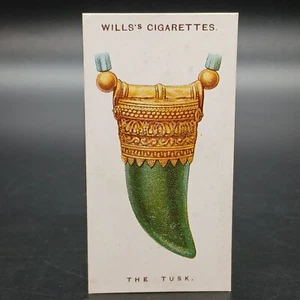 1923 Lucky Charms THE TUSK Antique Will's Tobacco Cigarette Card - Picture 1 of 2