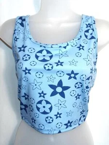 NEW HOLALA πΌ BLUE FLORAL STRETCH CAMISOLE STRAPPY TOP πΌ SIZE 10/12 #378* - Picture 1 of 2